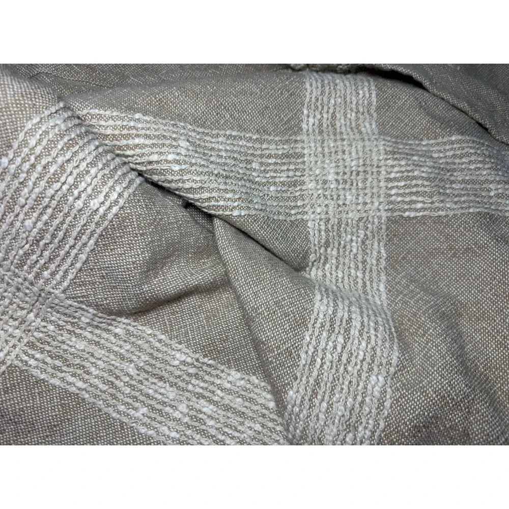 H&M Needle‎ Tufted Bedspread Textured Quilt Coverlet Beige